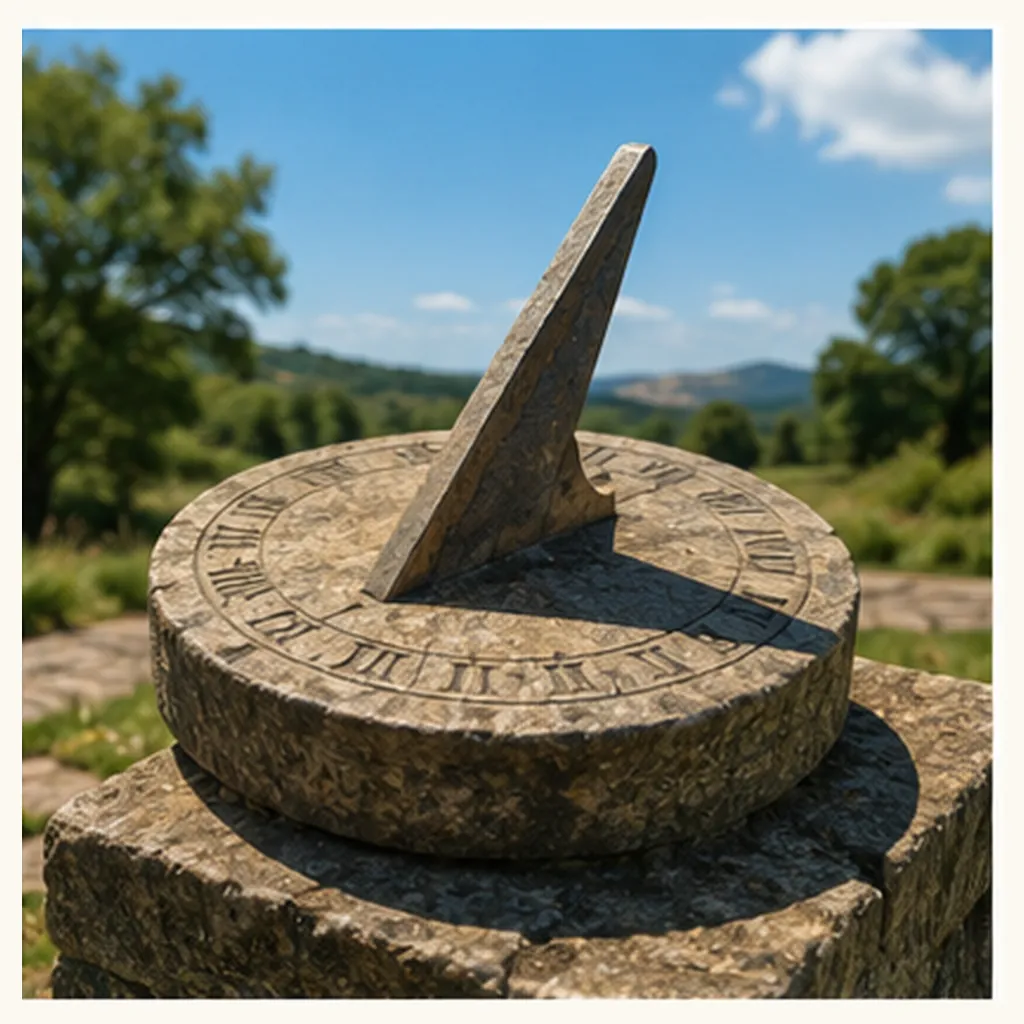 Illustration of a sundial for the question "What is a sundial?"