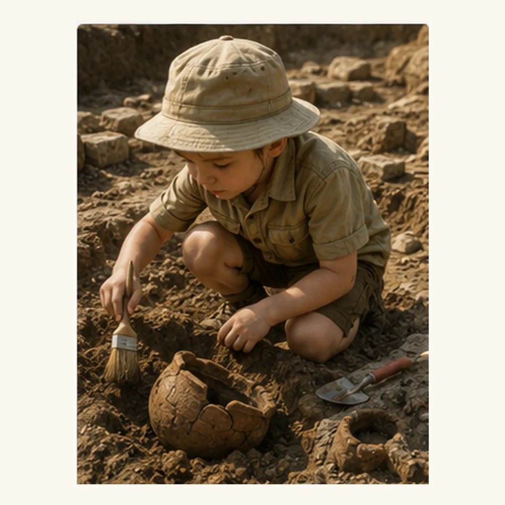 Illustration of people dig for old things for the question "Why do people dig for old things?"