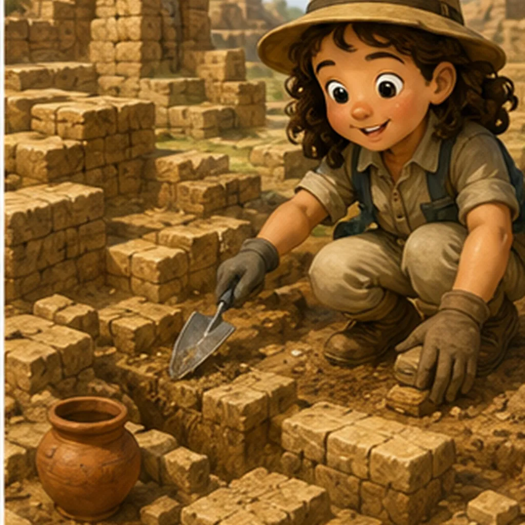 Illustration of people dig up ancient cities for the question "Why do people dig up ancient cities?"