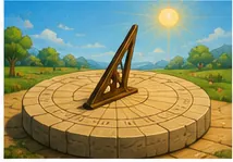 Illustration of people measure time before clocks for the question "How did people measure time before clocks?"