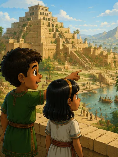 Illustration of an ancient civilisation for the question "What is an ancient civilisation?"