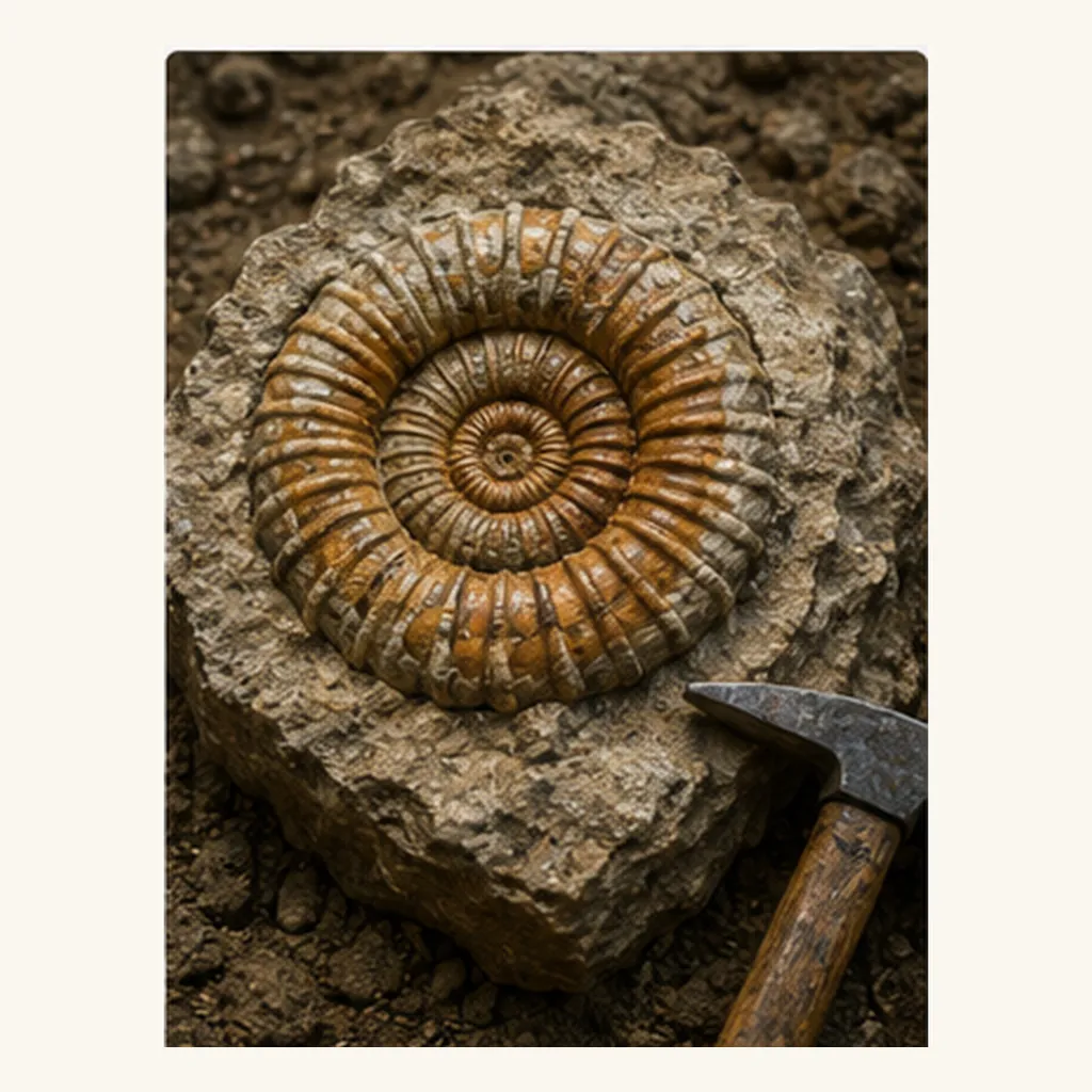Illustration of a fossil for the question "What is a fossil?"