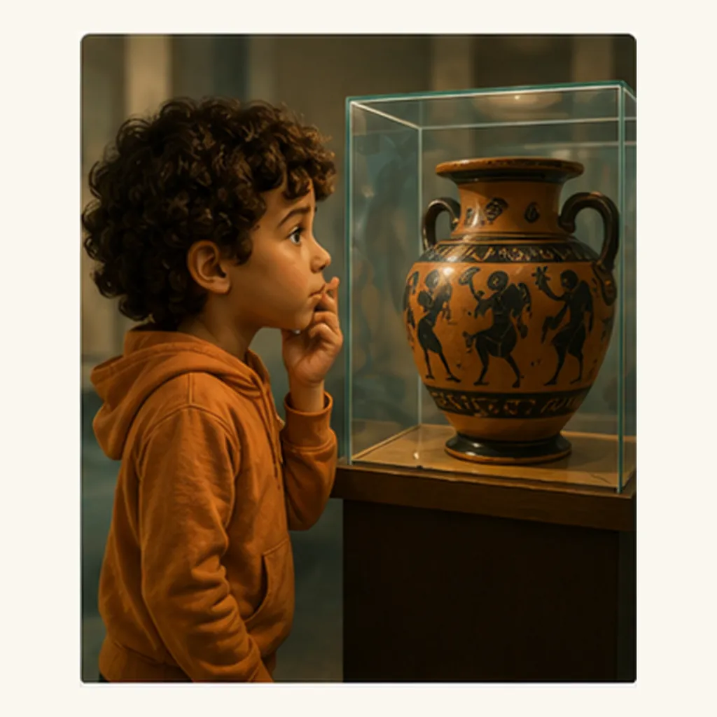 Illustration of museums protect old objects for the question "How do museums protect old objects?"