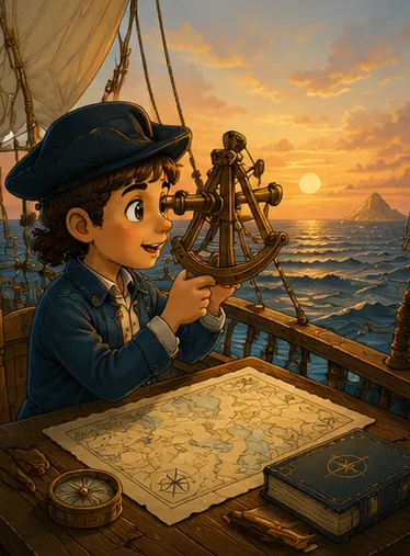 Illustration of sailors navigate before gps for the question "How did sailors navigate before GPS?"