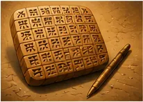 Illustration of the first writing like for the question "What was the first writing like?"