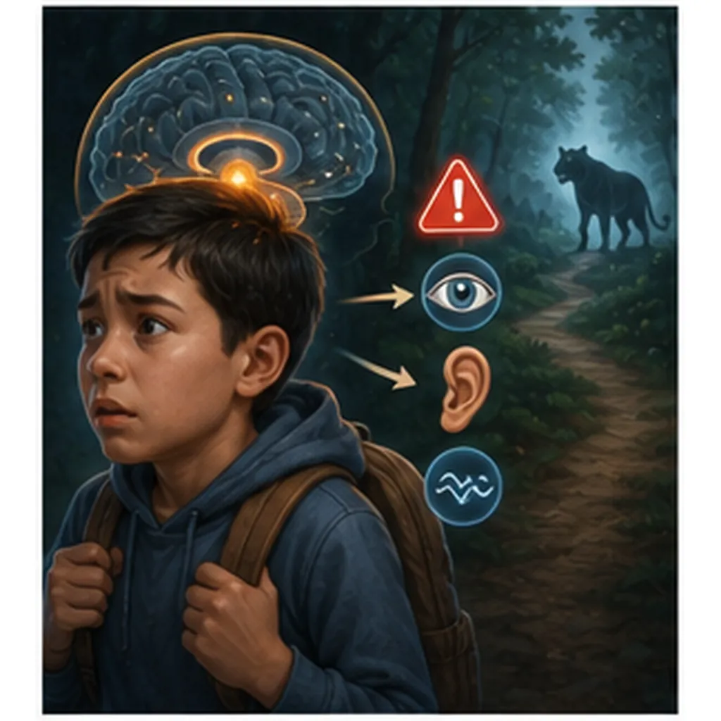Illustration of we feel fear before danger arrives for the question "Why do we feel fear before danger arrives?"