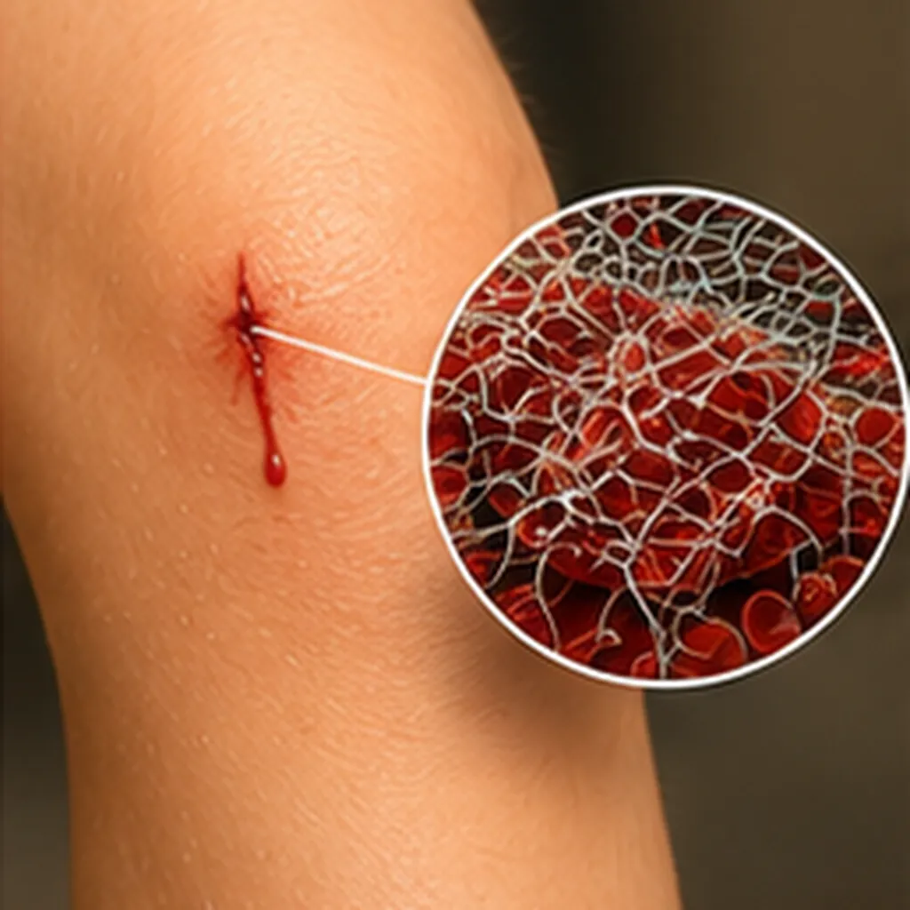 Illustration of cuts know when to stop bleeding for the question "How do cuts know when to stop bleeding?"