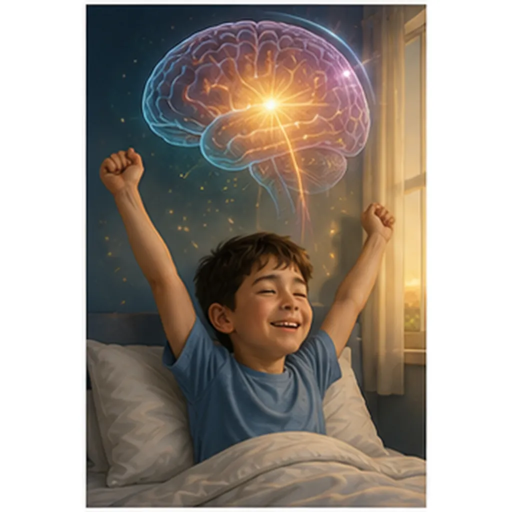 Illustration of the brain wake up from sleep for the question "How does the brain wake up from sleep?"