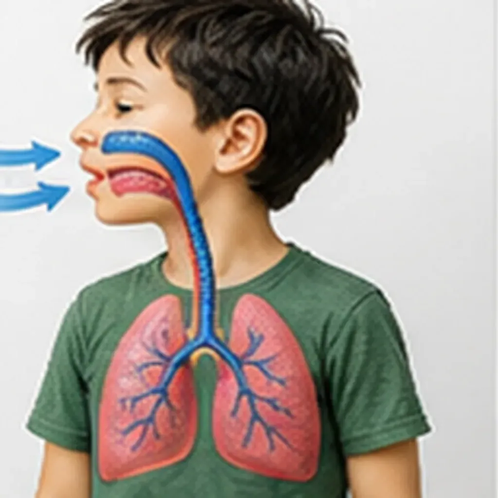 Illustration of our lungs take in air for the question "How do our lungs take in air?"