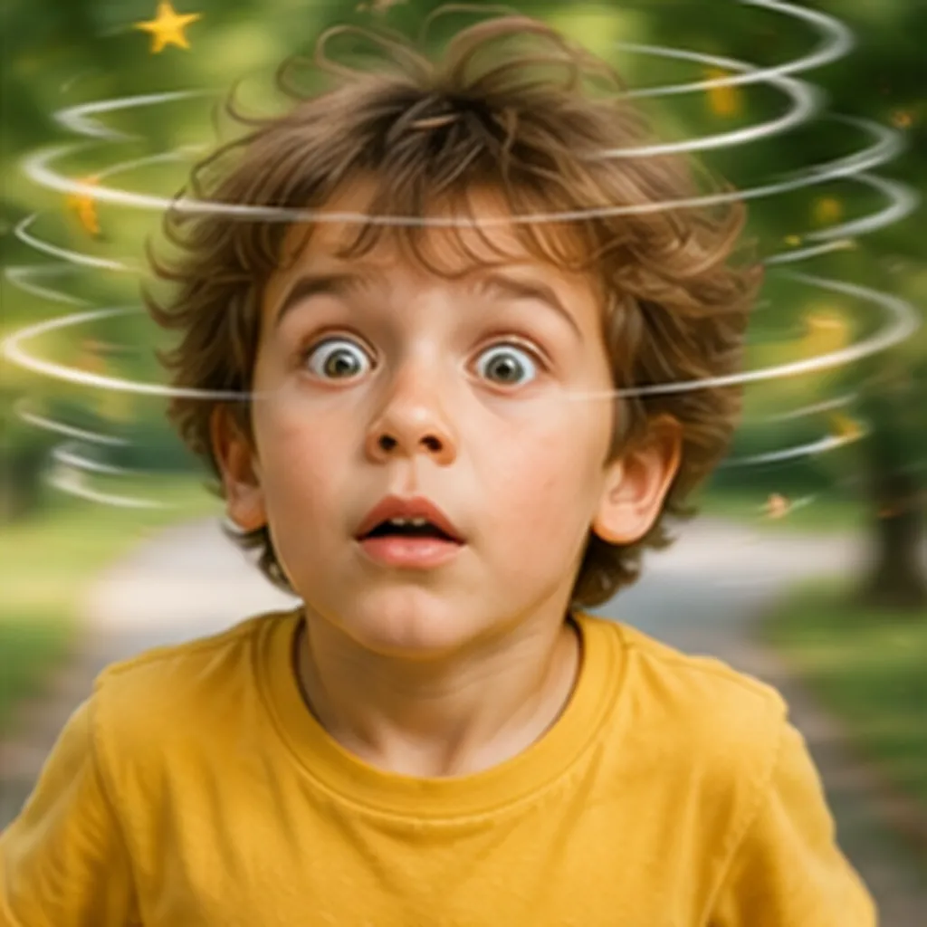 Illustration of we feel dizzy after spinning for the question "Why do we feel dizzy after spinning?"