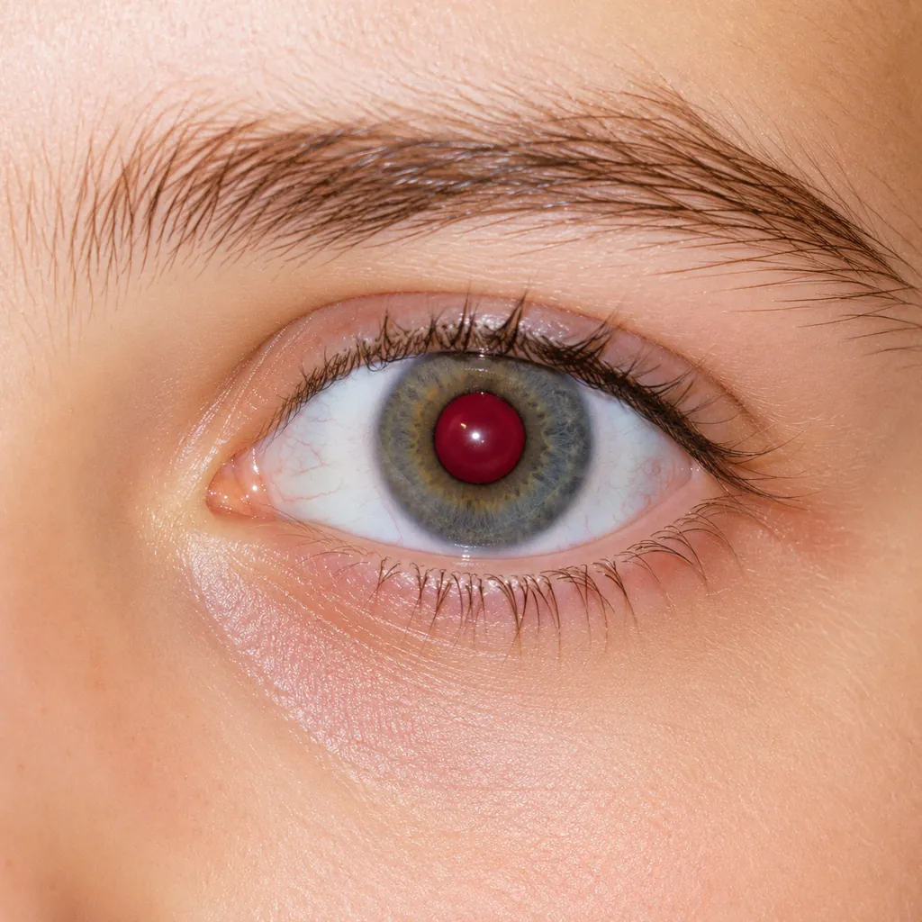 Why do eyes look red in flash photos?