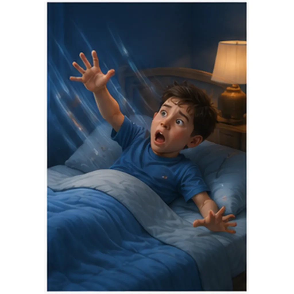Illustration of we sometimes feel like we are falling in bed for the question "Why do we sometimes feel like we are falling in bed?"