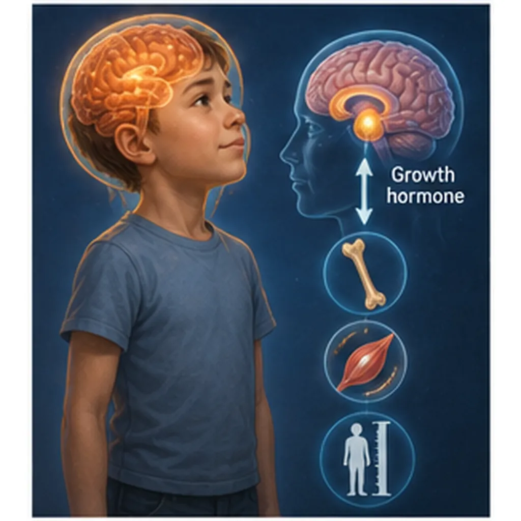 Illustration of the body know when it is growing for the question "How does the body know when it is growing?"