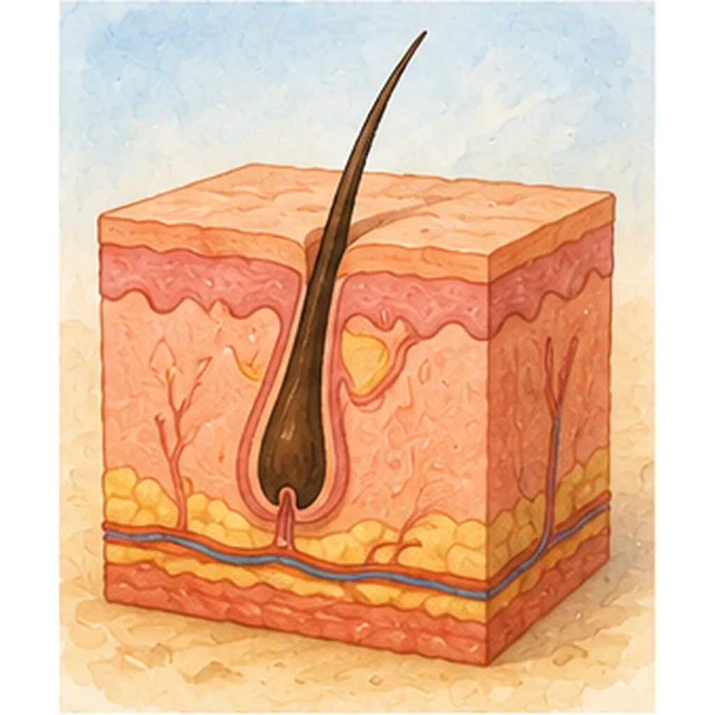 Illustration of hair keep growing for the question "Why does hair keep growing?"
