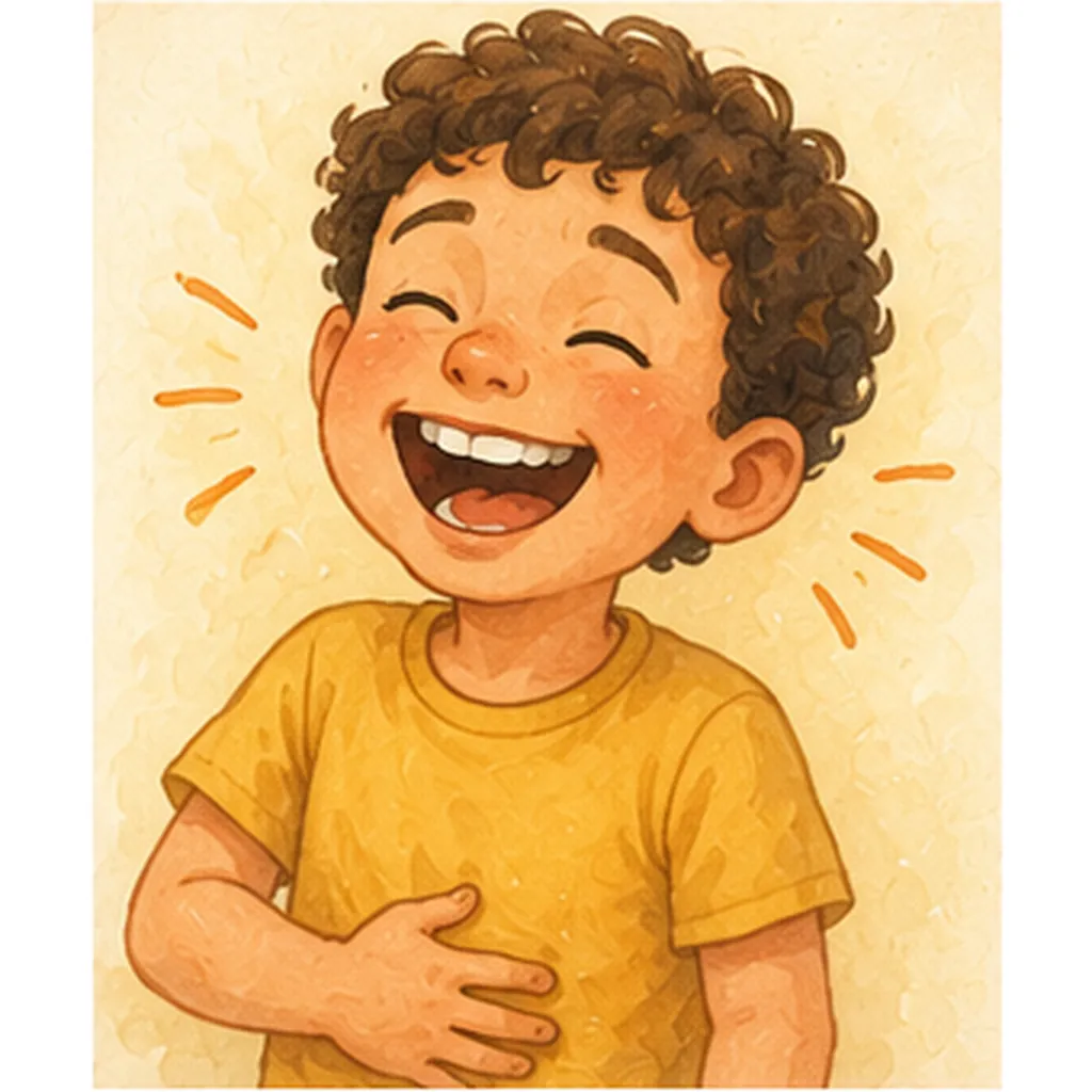 Illustration of we laugh when something is funny for the question "Why do we laugh when something is funny?"
