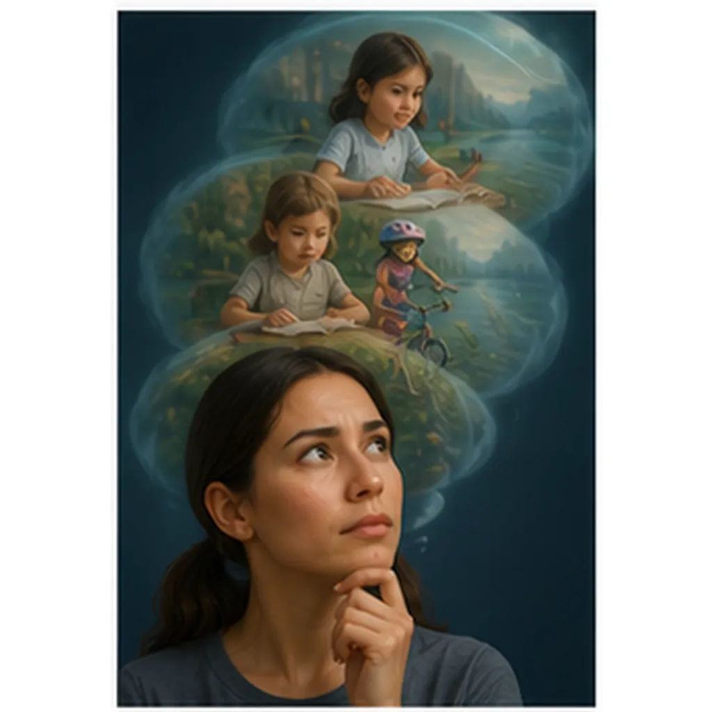 Illustration of memories change over time for the question "How do memories change over time?"