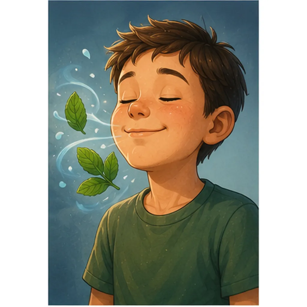 Illustration of mint make your mouth feel cold for the question "Why does mint make your mouth feel cold?"