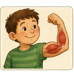 Illustration of muscles for the question "What are muscles?"