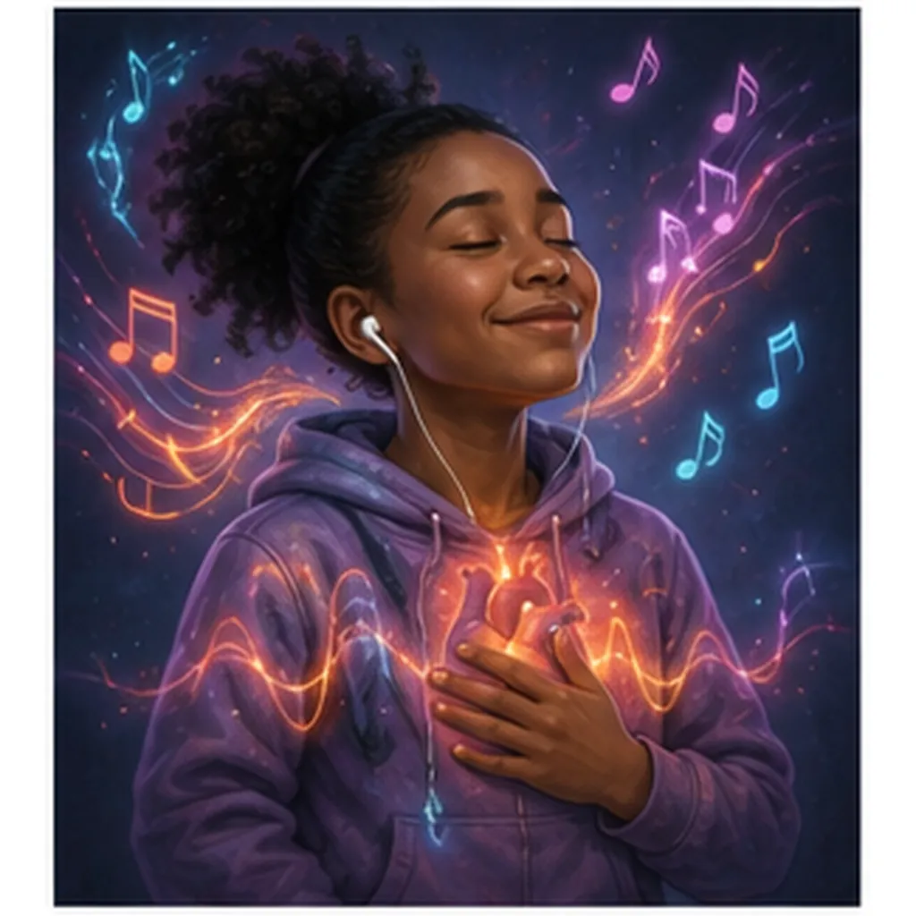 Illustration of people feel music in their bodies for the question "Why do people feel music in their bodies?"