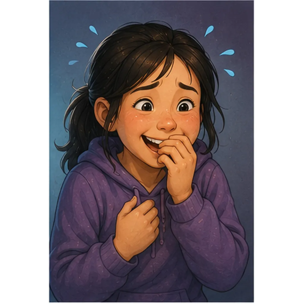 Illustration of we sometimes laugh when we are nervous for the question "Why do we sometimes laugh when we are nervous?"
