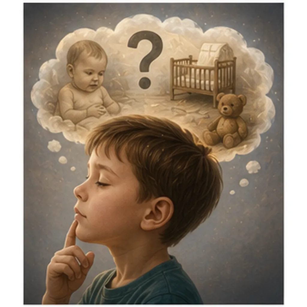 Illustration of can't we remember being babies for the question "Why can't we remember being babies?"
