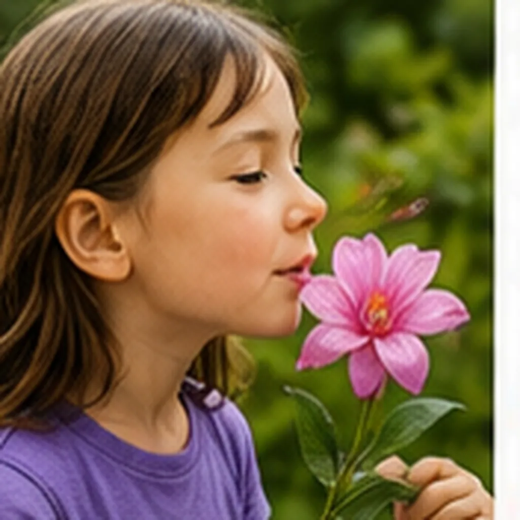 Illustration of the nose smell things for the question "How does the nose smell things?"