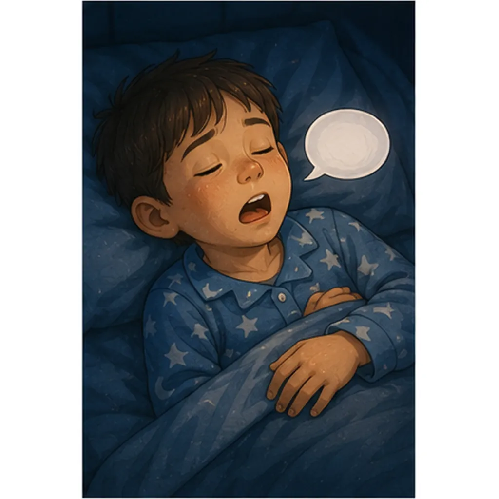 Illustration of we sometimes talk in our sleep for the question "Why do we sometimes talk in our sleep?"