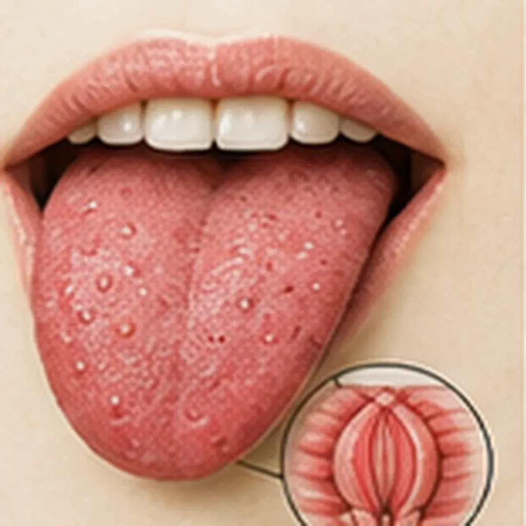 Illustration of taste buds for the question "What are taste buds?"