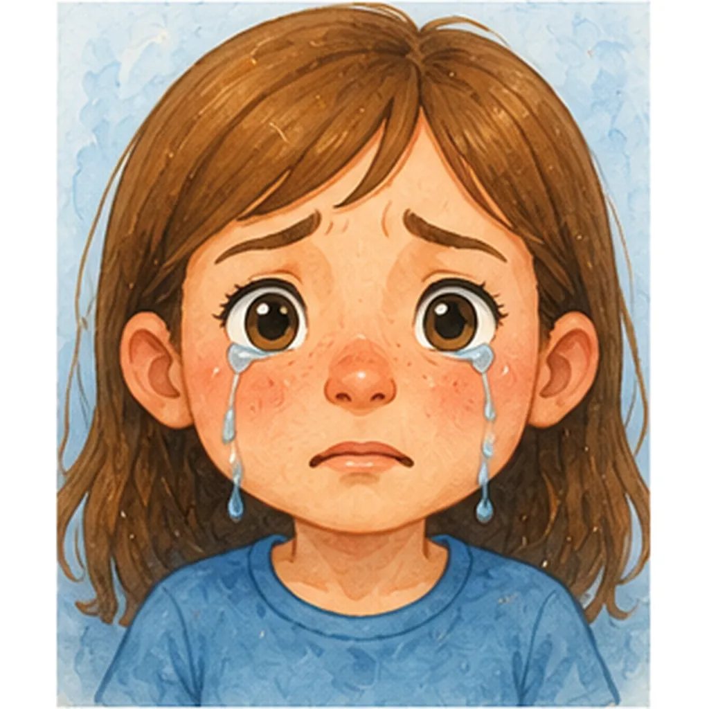 Illustration of tears come out when we cry for the question "Why do tears come out when we cry?"