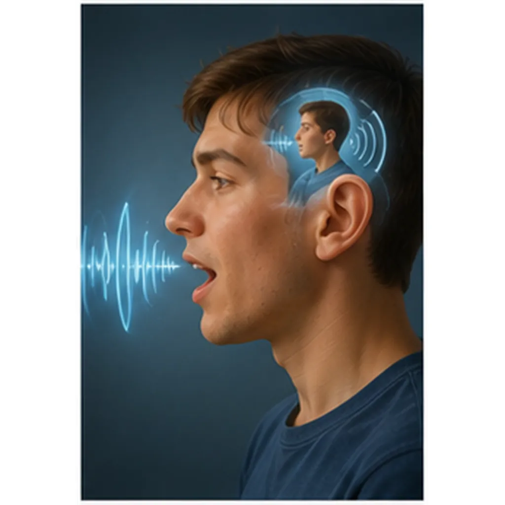 Illustration of we hear our own voice differently for the question "Why do we hear our own voice differently?"