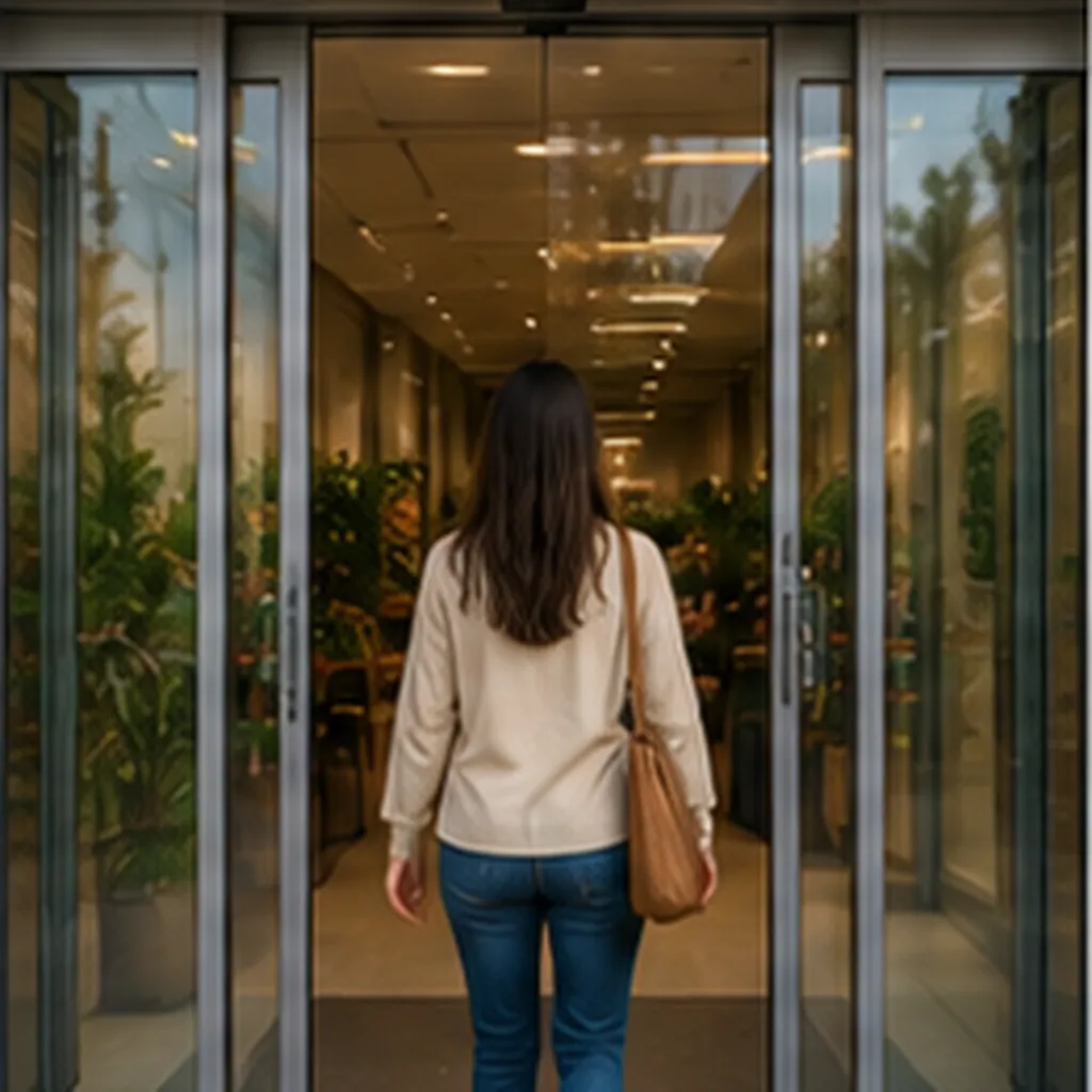 Illustration of automatic doors know someone is there for the question "How do automatic doors know someone is there?"