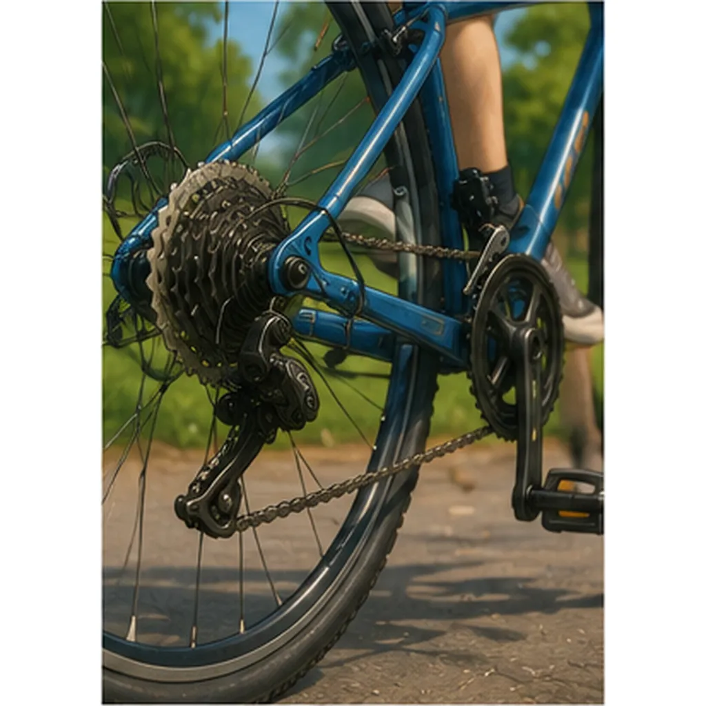 Illustration of bicycles use gears for the question "Why do bicycles use gears?"