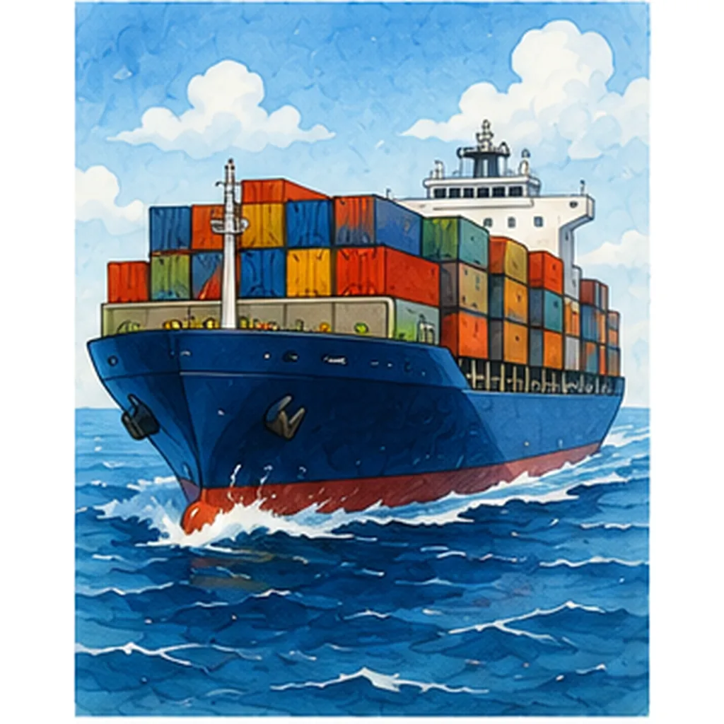 Illustration of huge ships float even though they are heavy for the question "Why do huge ships float even though they are heavy?"