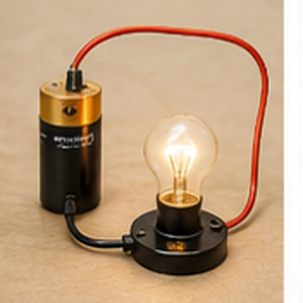Illustration of a circuit for the question "What is a circuit?"