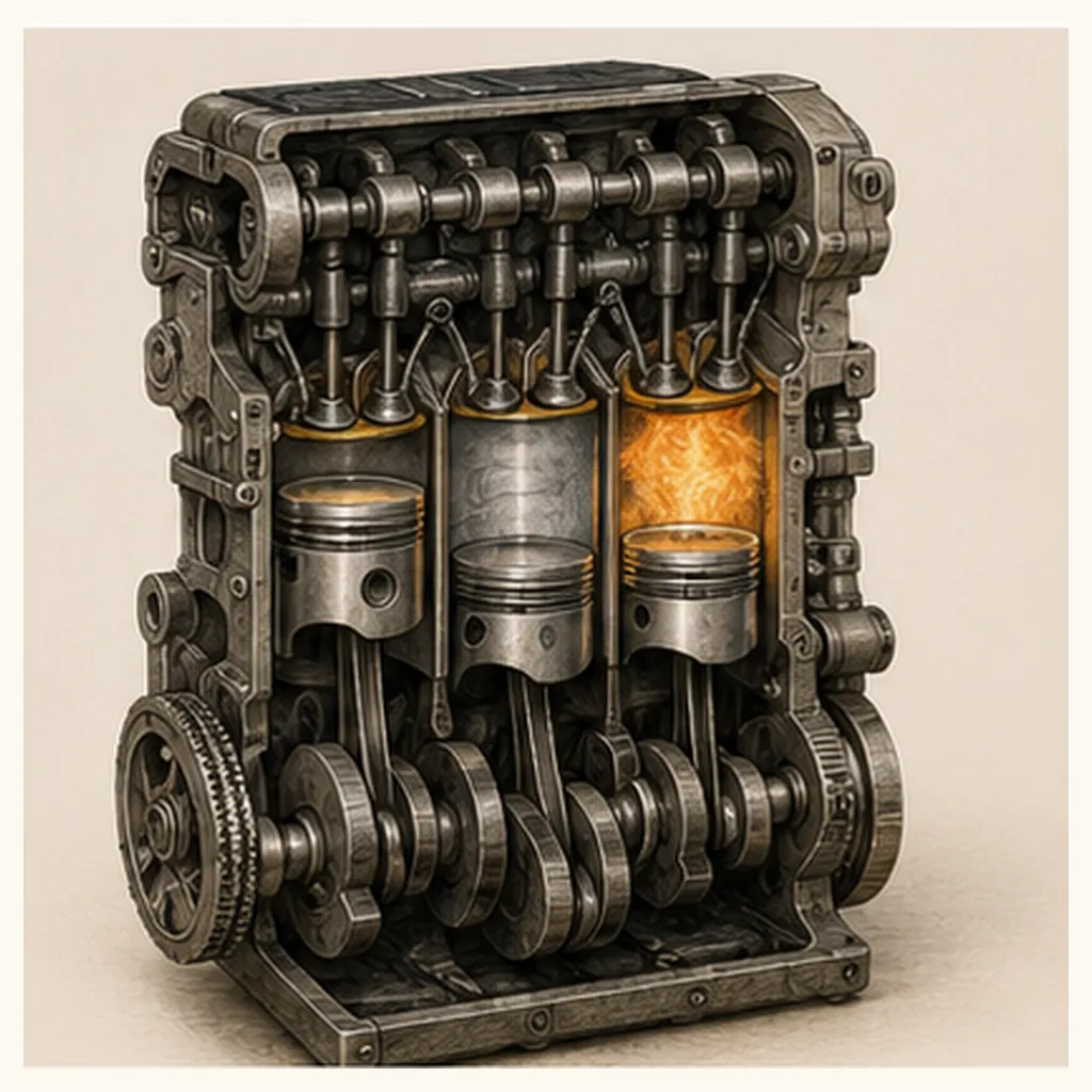 Illustration of an engine for the question "What is an engine?"