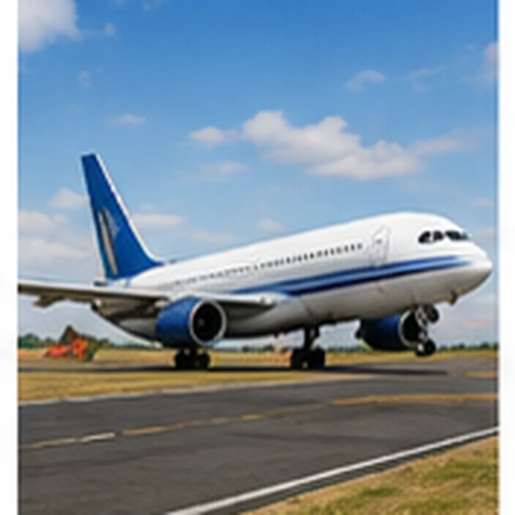 Illustration of planes slow down after landing for the question "How do planes slow down after landing?"