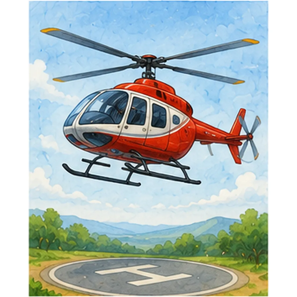 Illustration of helicopters stay still in the air for the question "How can helicopters stay still in the air?"