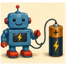 Illustration of machines need batteries for the question "Why do machines need batteries?"