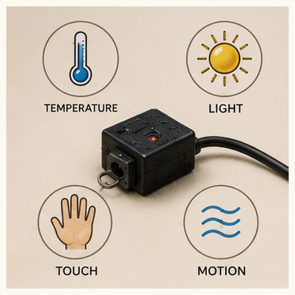 Illustration of a sensor for the question "What is a sensor?"