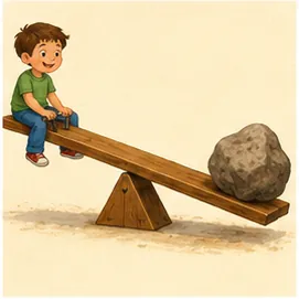Illustration of a lever for the question "What is a lever?"