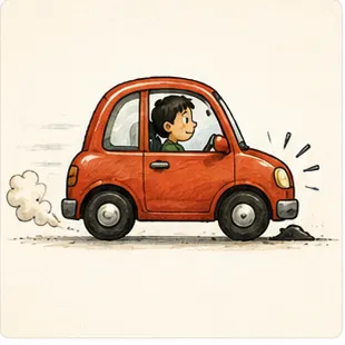 Illustration of cars have brakes for the question "Why do cars have brakes?"