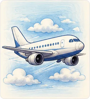 Illustration of planes fly for the question "How do planes fly?"