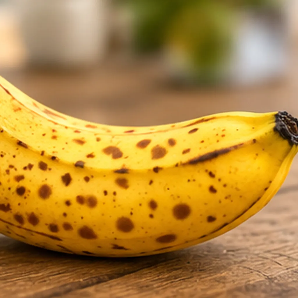 Illustration of bananas go spotty for the question "Why do bananas go spotty?"