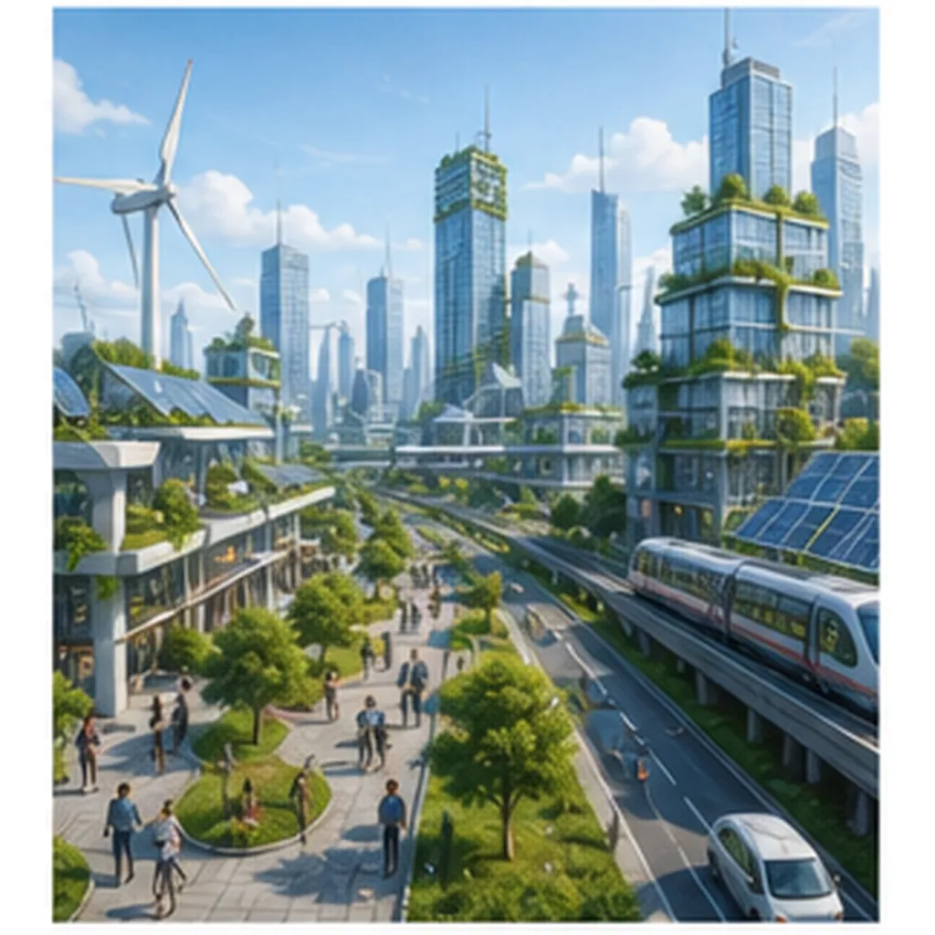 Illustration of cities plan for the future for the question "How do cities plan for the future?"