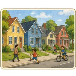 Illustration of a neighbourhood for the question "What is a neighbourhood?"