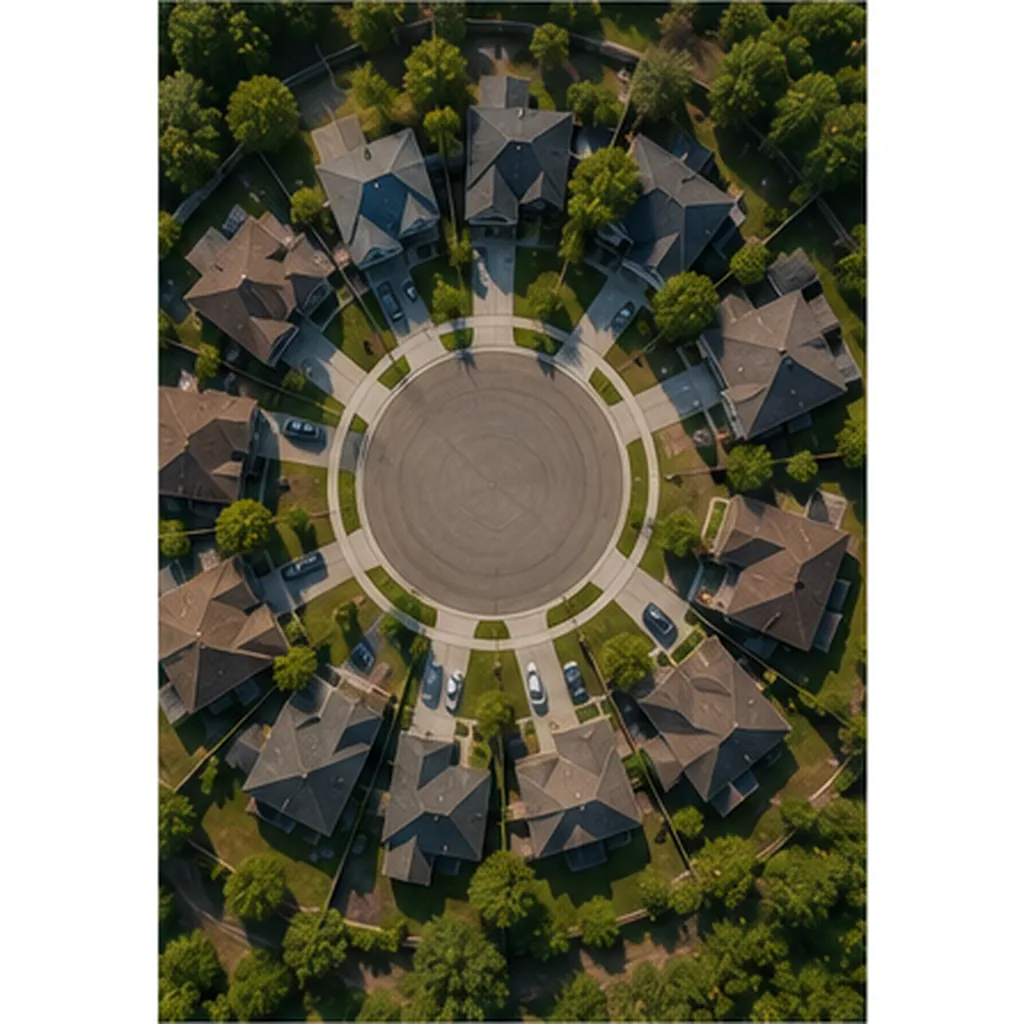 Illustration of some streets go in circles for the question "Why do some streets go in circles?"