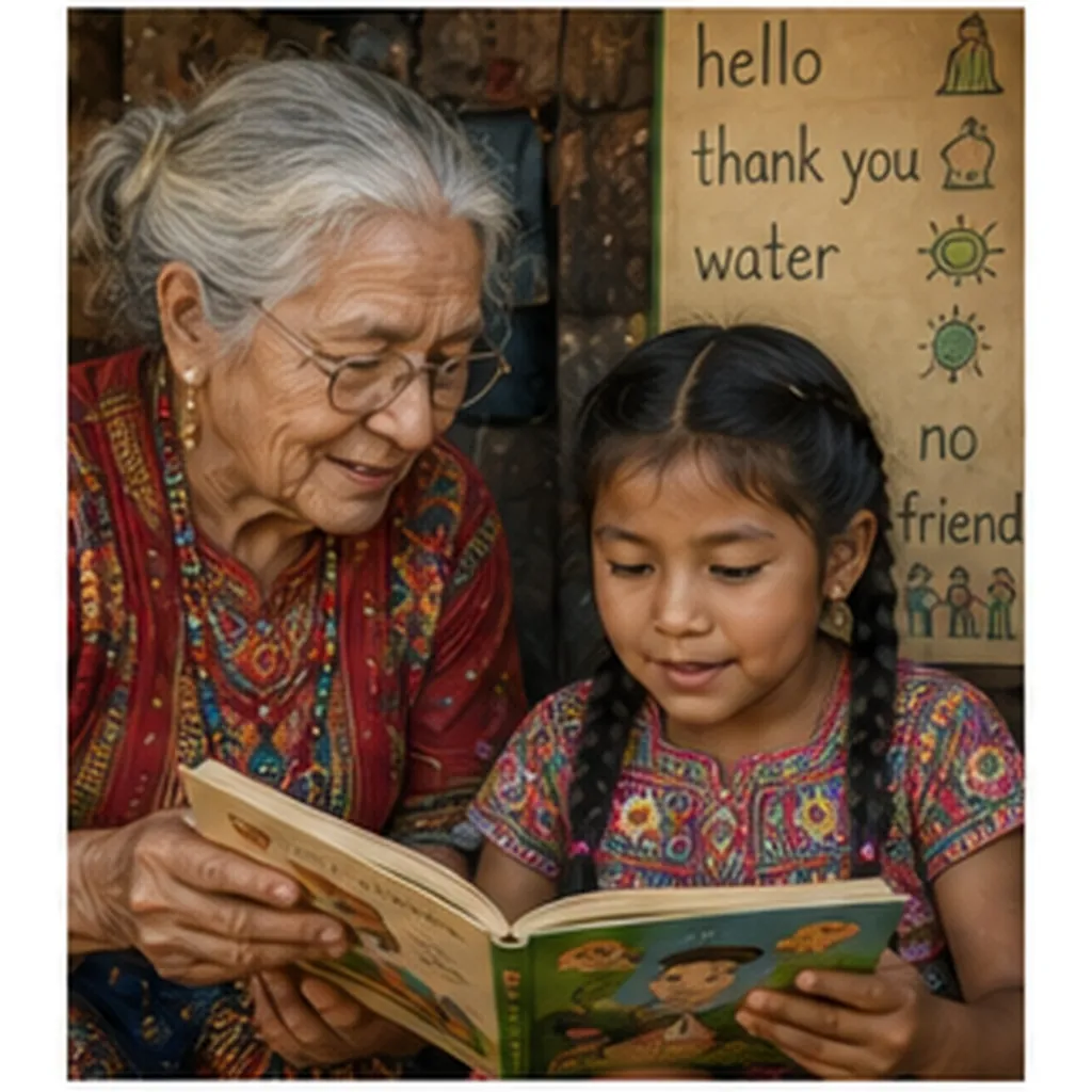 Illustration of people keep languages alive for the question "How do people keep languages alive?"