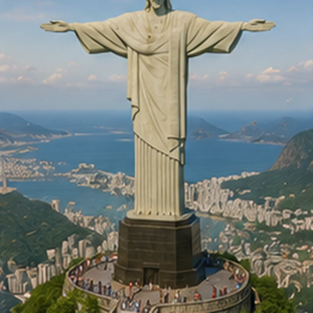 Illustration of some places have giant statues for the question "Why do some places have giant statues?"