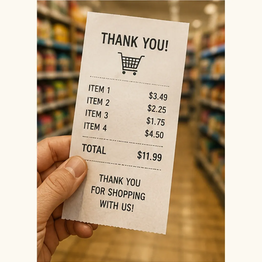 Illustration of shops give receipts for the question "Why do shops give receipts?"