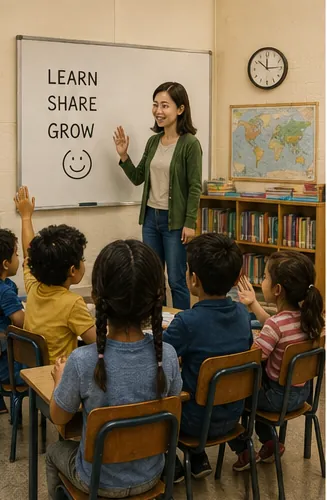 Illustration of schools have classrooms for the question "Why do schools have classrooms?"